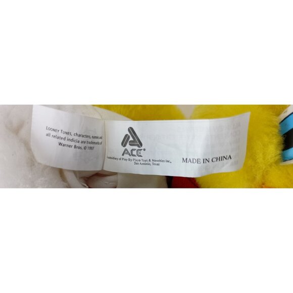 Warner Brothers Tweety Bird Christmas Stocking 16" Plush 1997 Vintage - Picture 5 of 5